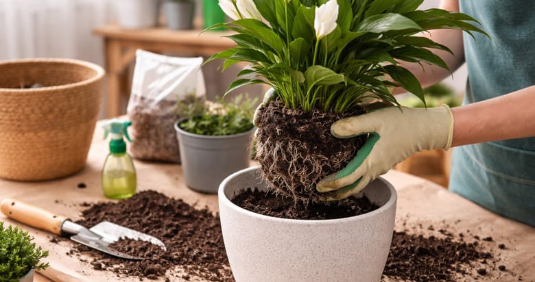 Replantio e troca de vaso